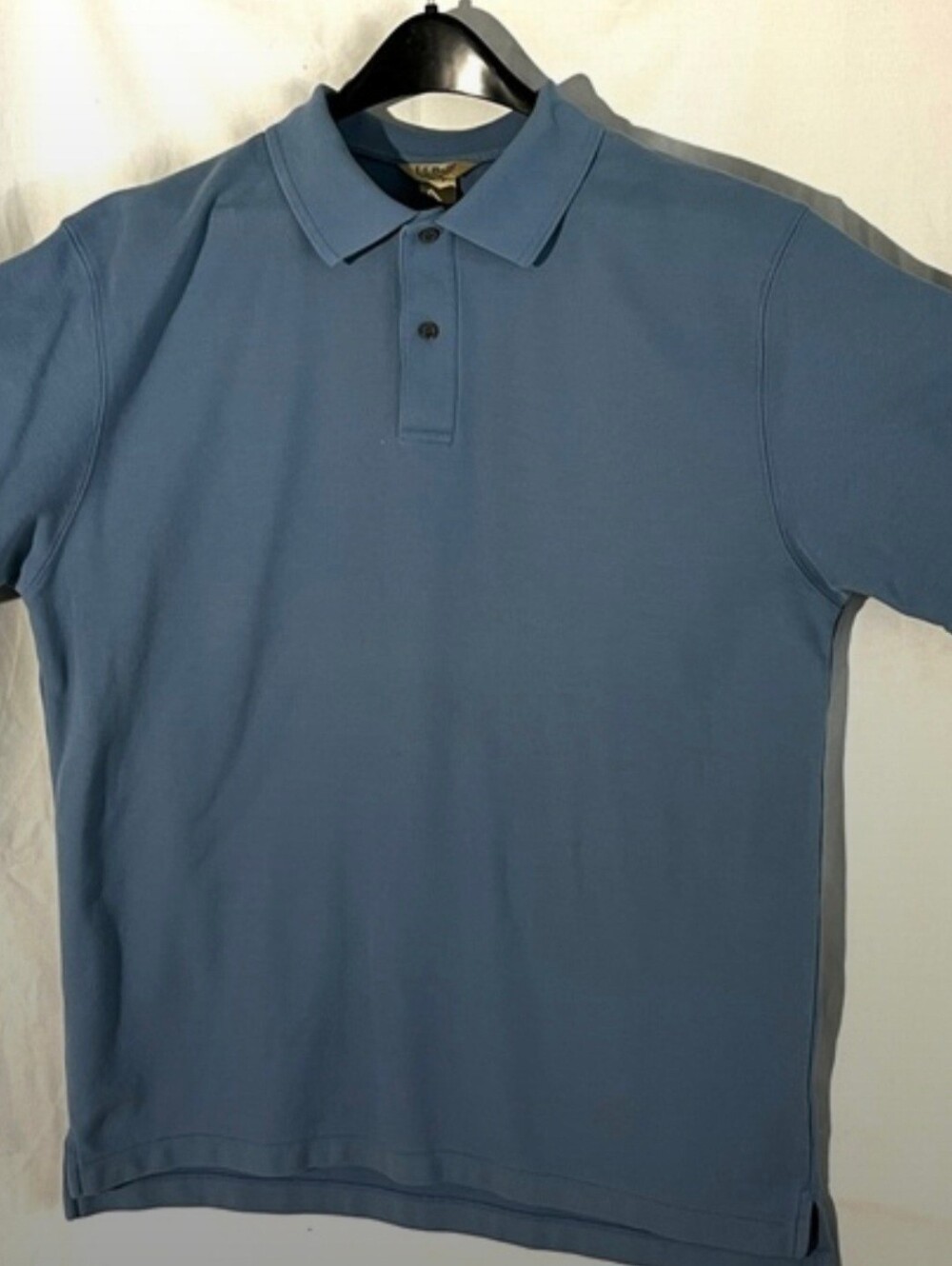 LL Bean Classic Blue Men's Polo Shirt
